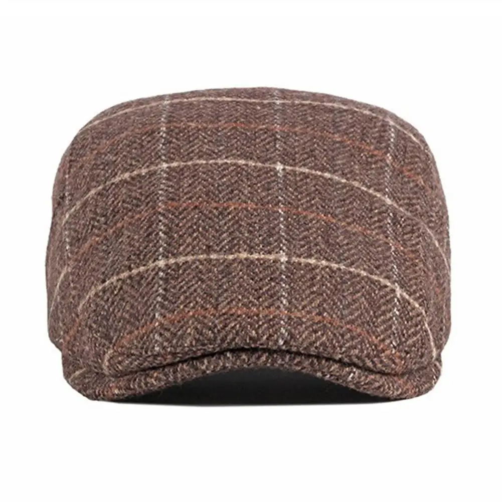 Британский классический ретро клетчатый шерстяной берет Мужская и женская кепка s Такси водителя вперед Кепка водителя охотничья бейсболка