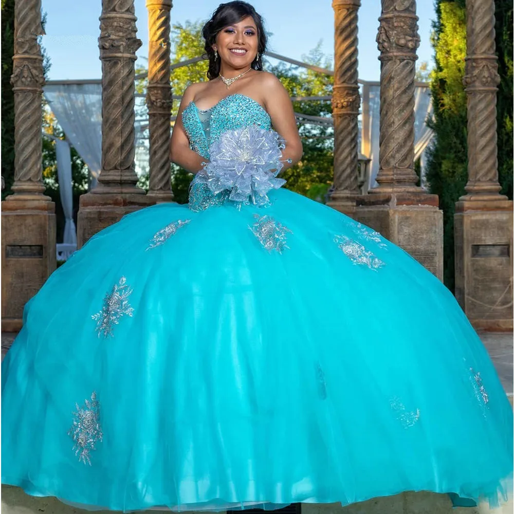 Aqua Color Quinceanera Dresses Aqua Blue Quinceanera Dresses Prom Dress  Aqua Blue Dress Aqua Mint