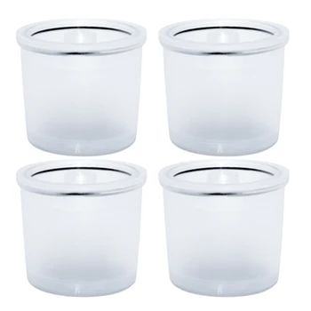 

4Pieces Reusable Plastic Filters Refillable Coffee Capsules Pod K-Cups for Illy