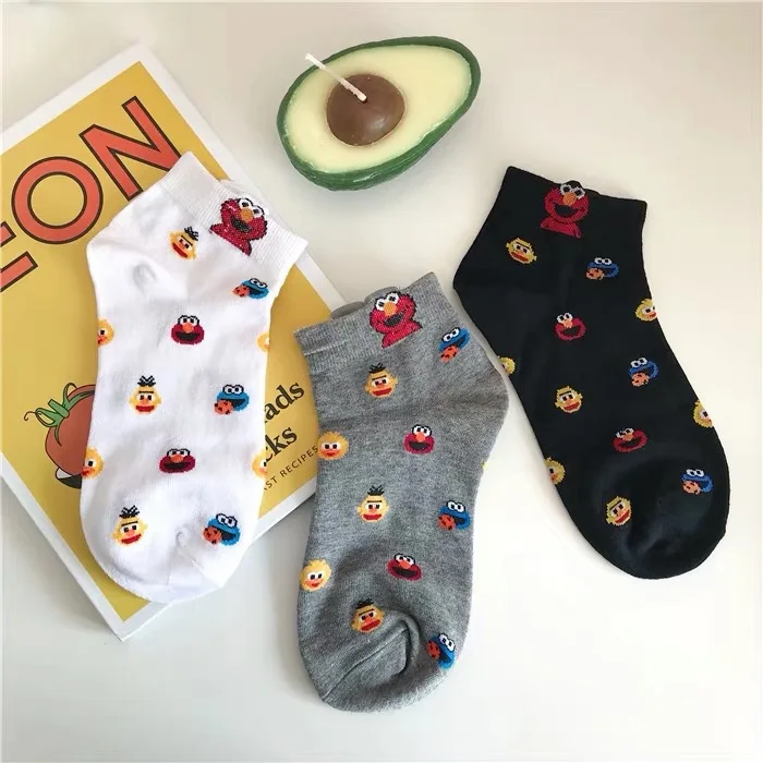 3 Pairs Cute Cartoon Women Causal Cotton Socks Comfortable Men Dropshipping SO66648S3 | Женская одежда