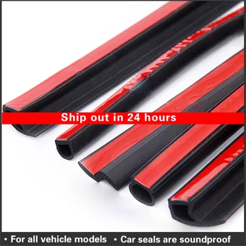 

P Z D Type Car Door weatherstripping Door Rubber Seal Strip Car Sound Insulation 4 Meters Rubber Sealing For Auto Seal Strip