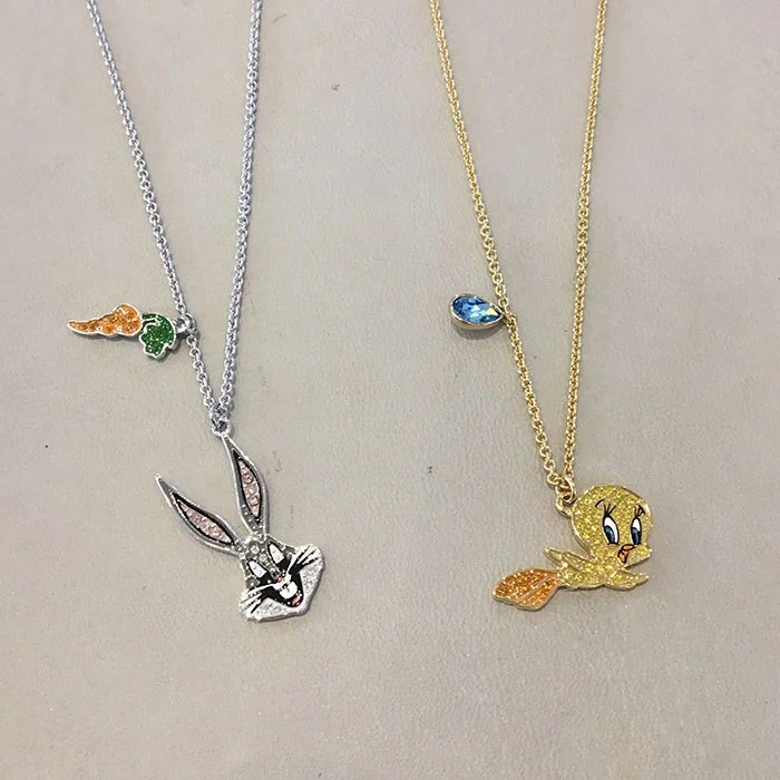 Высокое качество, оригинальное ожерелье SWA 5487626 LOONEY ttes, милый мультяшный кролик, модное, индивидуальное, DIY ожерелье, женское ювелирное изделие, подарок