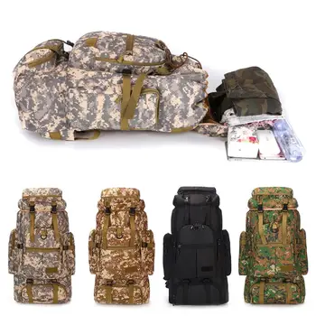 

Traveling Backpack Practical Durable Nylon 7cm Outdoor Climbing Bag High Capacity Picnic Knapsack Military Accessorie Rucksack