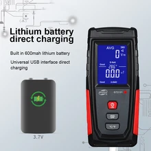 Détecteur de rayonnement de champ électromagnétique, testeur Emf compteur Portable Rechargeable compteur d'émission dosimètre ordinateur