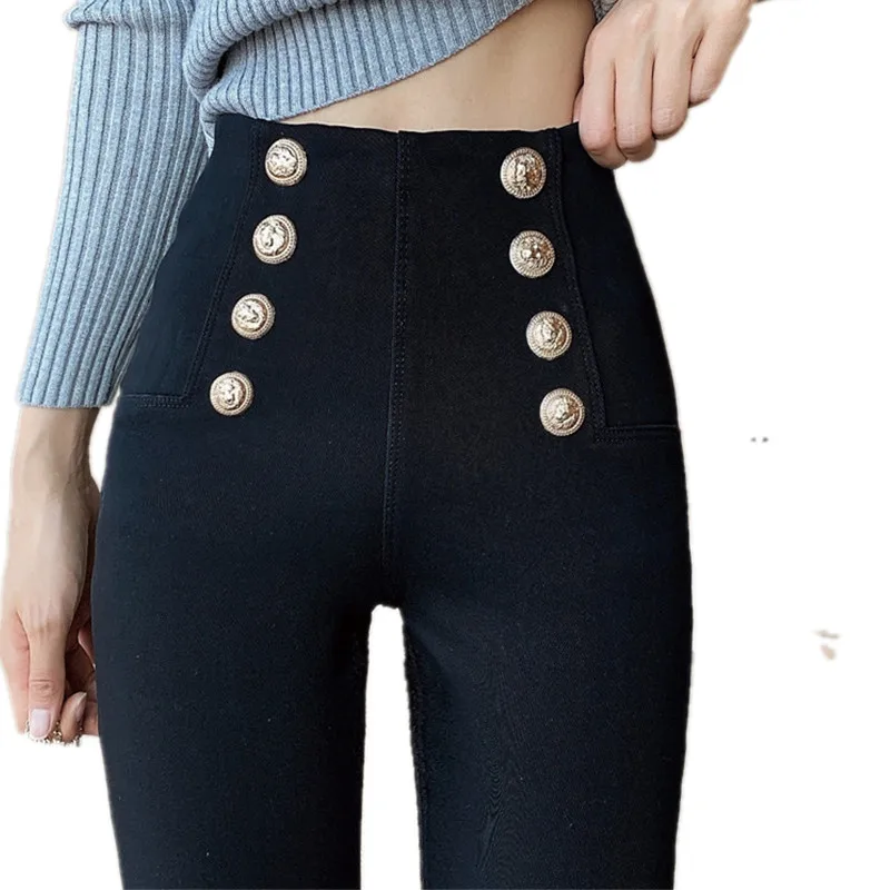 Skinny Stretchy Denim Trousers 