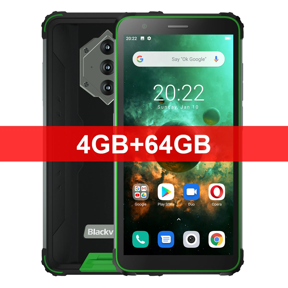 Blackview BV6600 4GB RAM 64GB ROM Smartphone 8580mAh Battery Helio A25 Octa Core NFC 16MP Camera 5.7" Display IP68 Waterproof cell phone with dual sim Android Phones