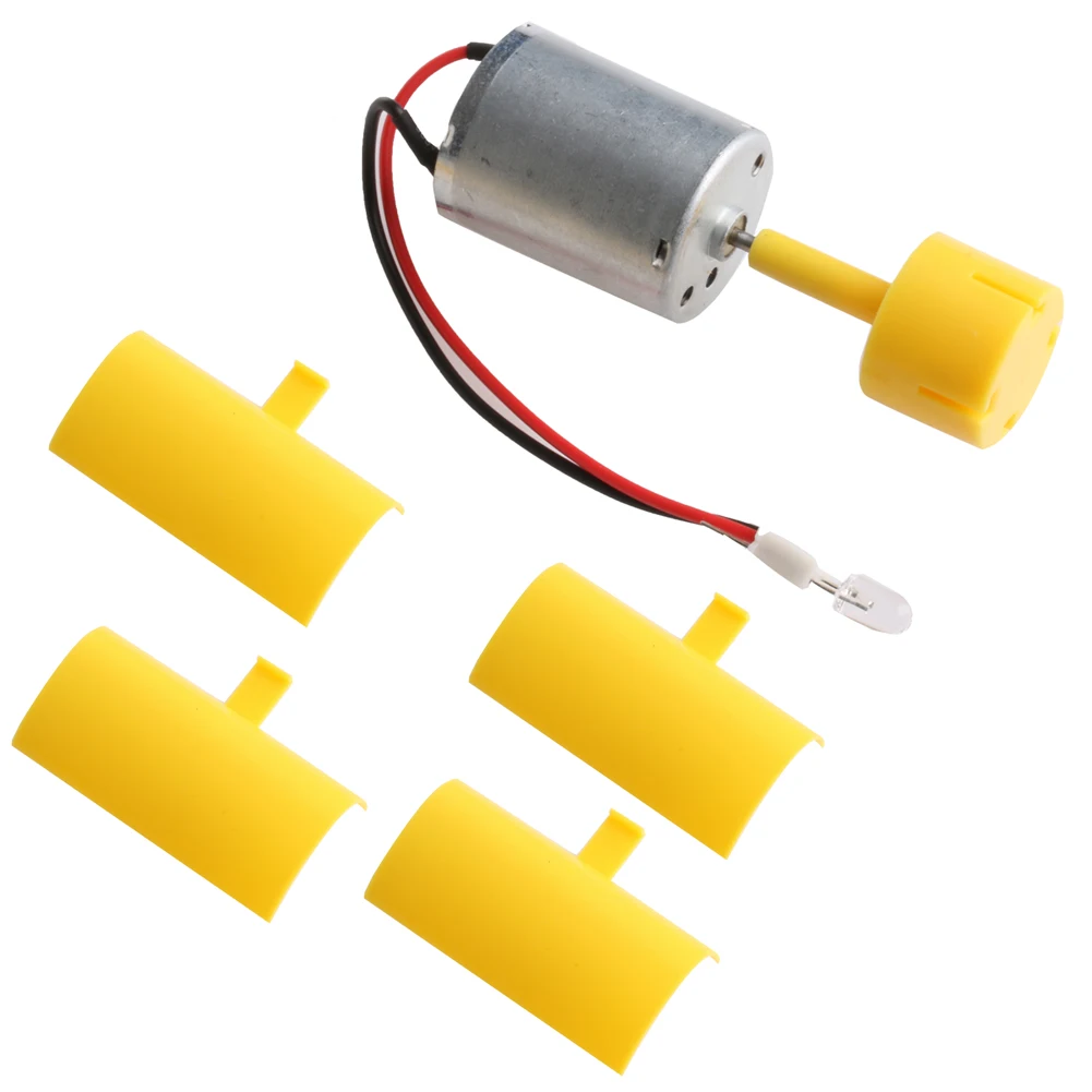 

DC Micro Motor Small LED lights Vertical Axis Wind Turbine Generator Blades R2JB