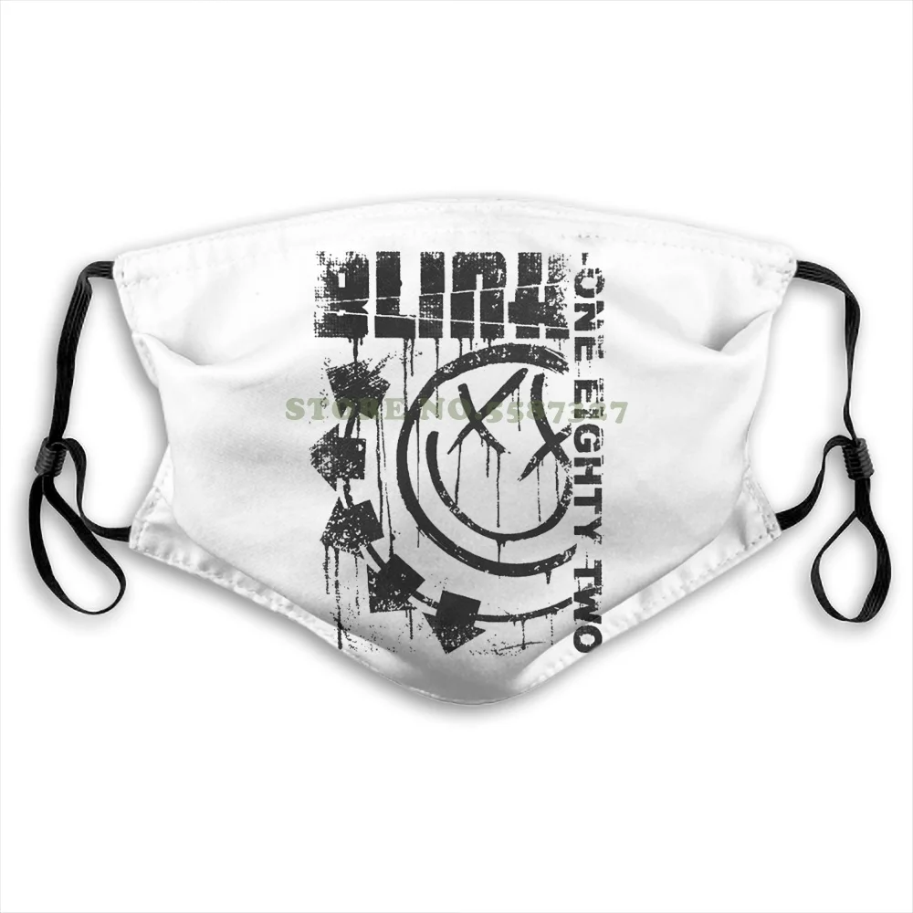 

Awdip Official Blink 182 Spelled Out One Eighty Two Rock Pop Punk Band Group Summer Hot Sale mask Face Masks