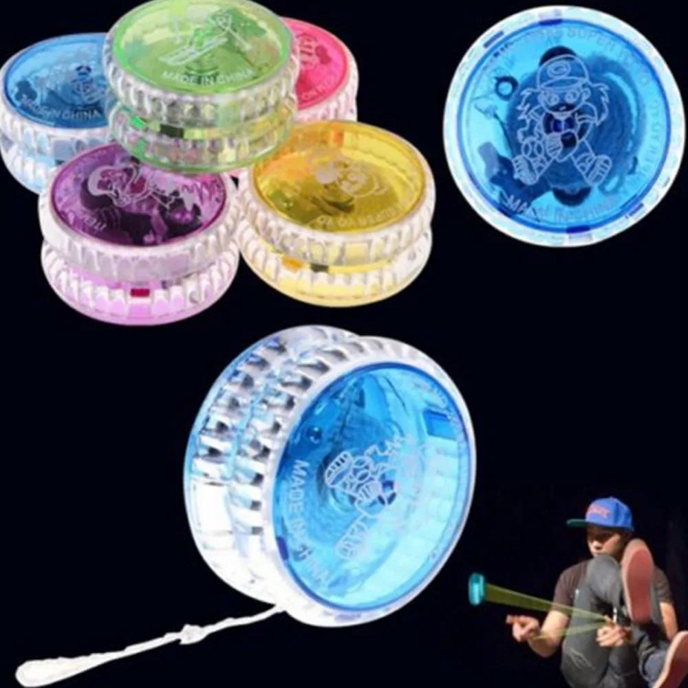 Hot Flashing LED Glow Light Up YOYO Party Colorful Yo Yo Toys For Kids Boy Toys 2