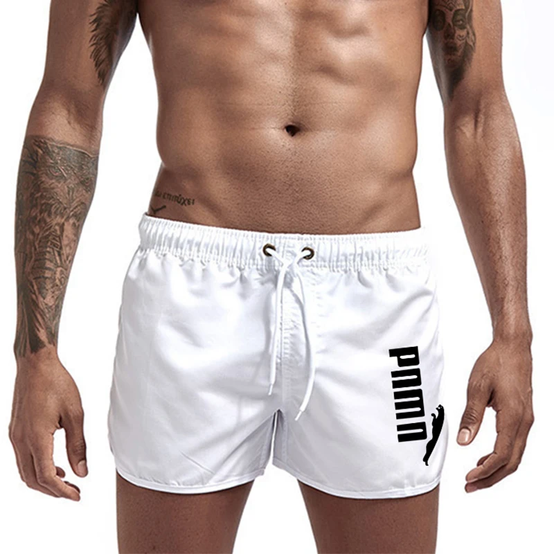 Bañador de marca de alta calidad para hombre, traje de baño de secado rápido, transpirable, pantalones cortos de playa, ropa de baño de verano, 2021