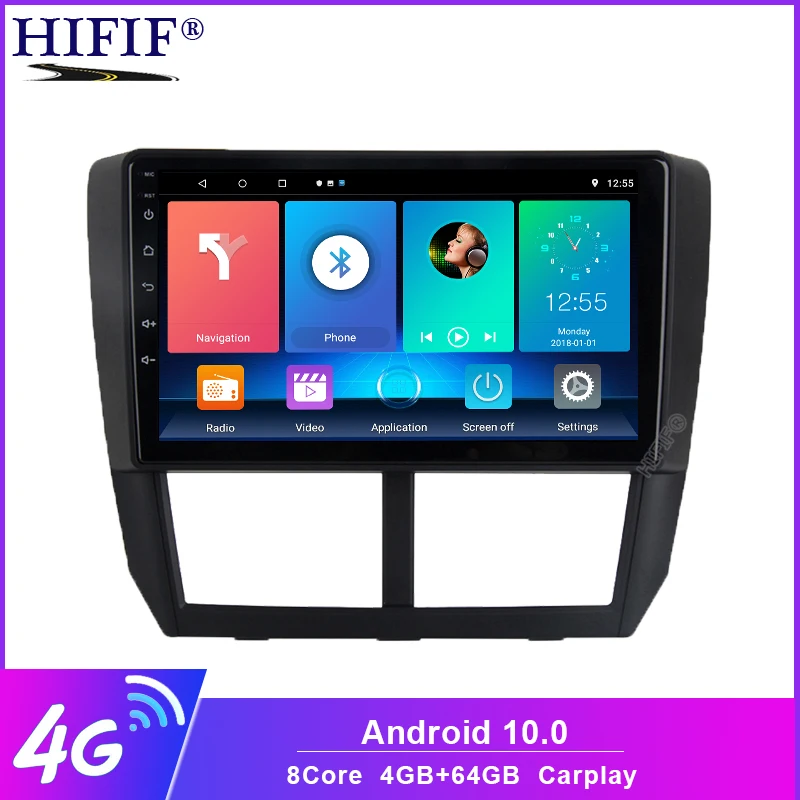 Автомагнитола 2 din для Subaru Forester 3 SH 2007-2013 мультимедийный видеоплеер с GPS-навигацией