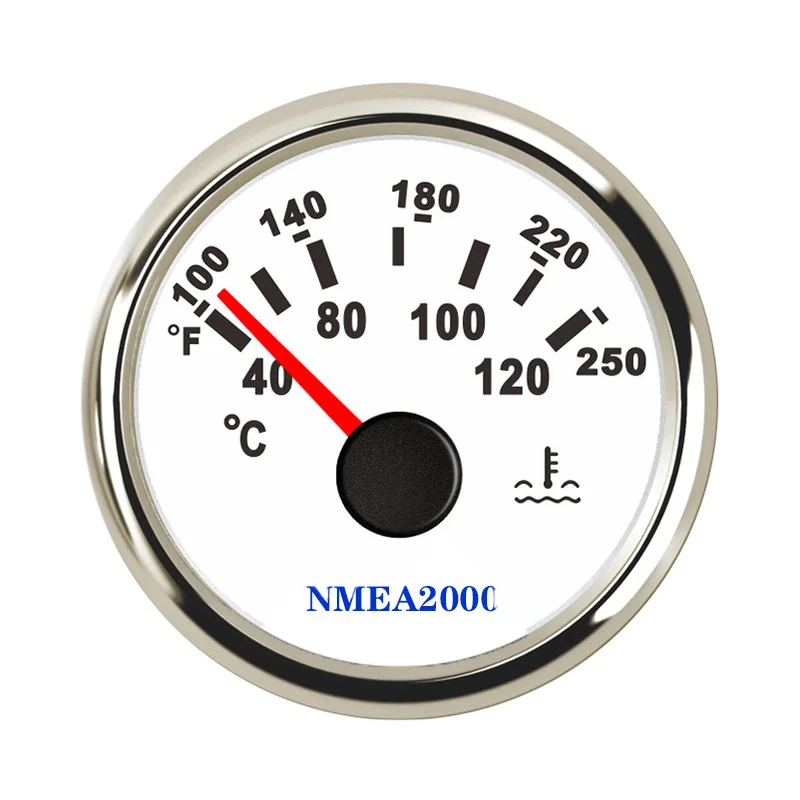 New 52mm NMEA 2000 Water Temp Meter For Car Truck Temperature Gauge