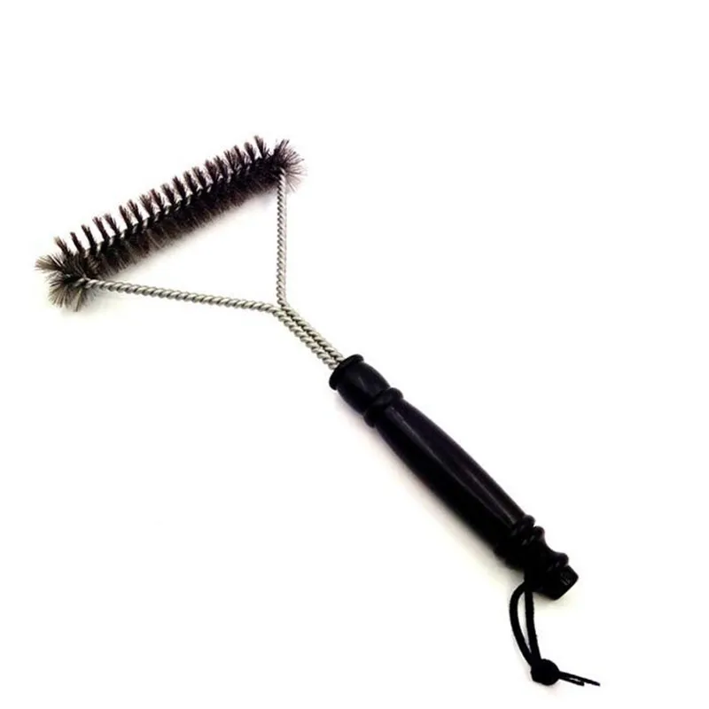 Kitchen Accessories BBQ Grill Barbecue Kit Cleaning Brush Stainless Steel Bristles Cleaning Brushes Cooking Tool Barbecue Gadget barbecue cleaning tools grill brush cleaning brushes