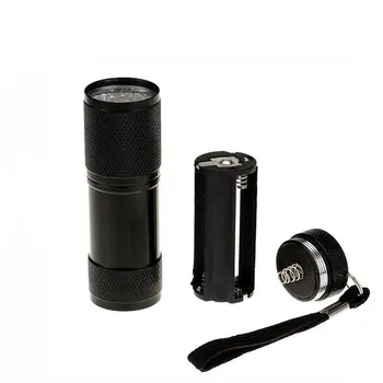 

9 LED Purple UV Flashlight Aluminum Flashlight Supermarket Gift Fluorescent Light Drop Shipping Wholesale Supplier Sale