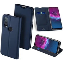 DUX DUCIS кожа Touch PU кожаный чехол для Motorola One Action Роскошный тонкий флип-слот для карт чехол-подставка для Motorola One Action Case