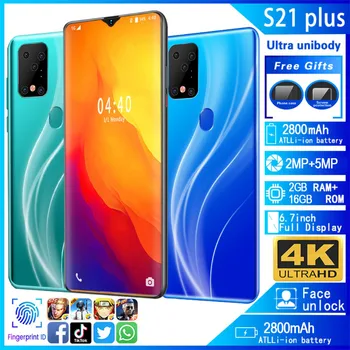 

S20 Plus Drop Screen Smart Phone 3G 6.7in Dual SIM Android Fingerprint Unlocked Multifunction fashion Powerful Smart Phone