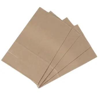 

100pcs Kraft Paper Bakery Bags Candy Food Packaging Bag Disposable Food Containers Toast Bread Carry Out Bag 21x12x7cm (Yellow)