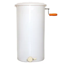 Экстрактор меда пищевой пластик две 2 рамки Тангенциальный ручной кривошипный Спиннер Пчеловодство легко чистить легко залить ворота