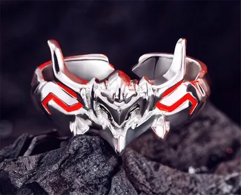 

Anime Cartoon Fate Apocrypha Mordred Ring 925 Slive Helmet Jewelry ring Halloween Cosplay ring Christmas Gift