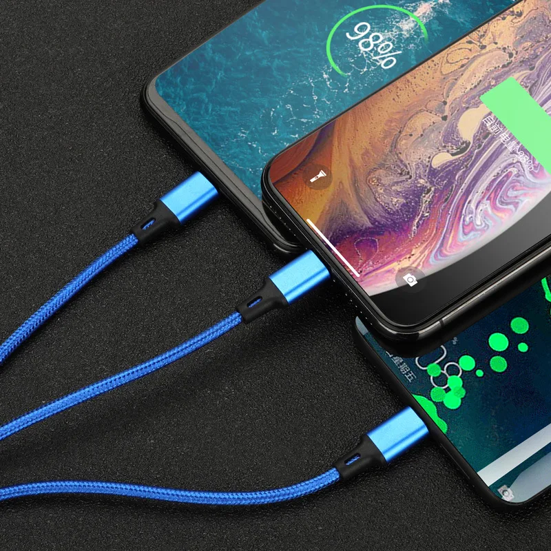 Быстрая зарядка triad type-C Micro USB кабель зарядное устройство для Iphone 7 samsung s7 millet многофункциональные данные Redmi Note 5 Pro