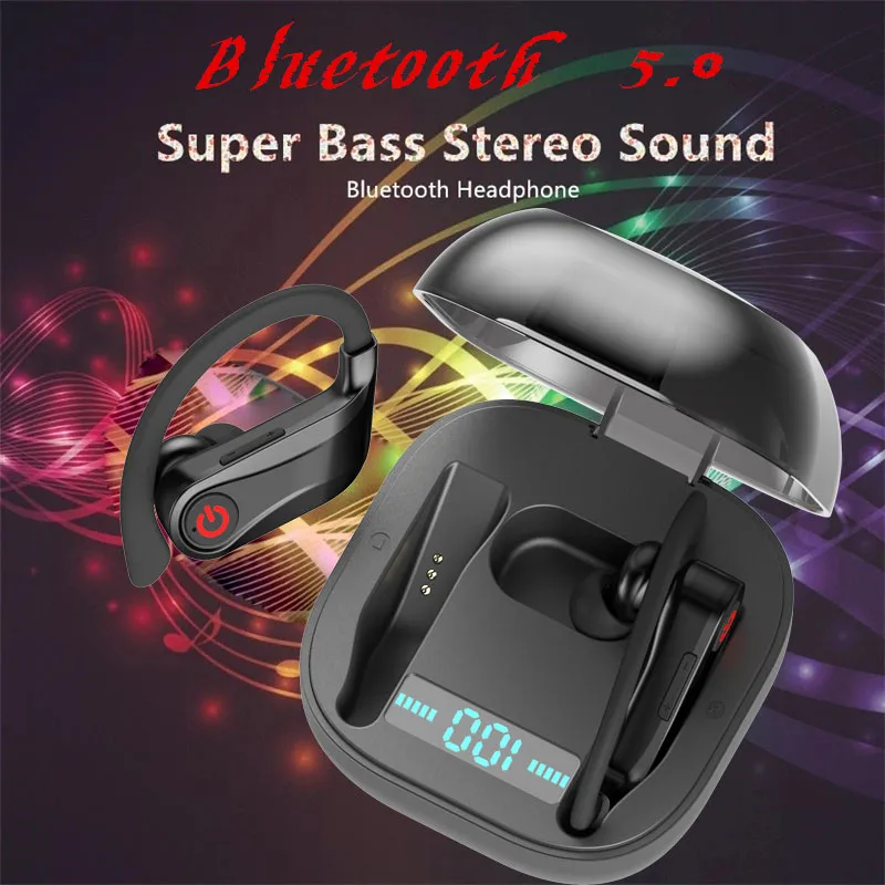 

For PowerHBQ pro q62 Headphone Q32 TWS Bluetooth 5.0 Earphone Stereo Wireless Earbuds Waterproof Headset with charging box