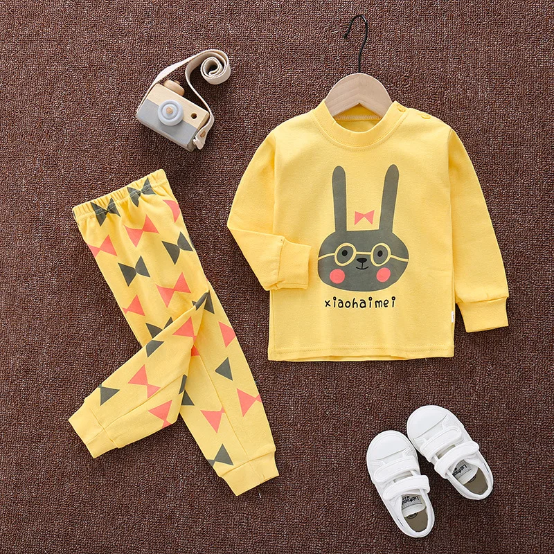 cute pajama sets	 New Little Kids Boys Clothes Pajamas Top+Pant 2pcs Pyjamas Suits Baby Girl Sets Toddler Sleepwear Children's Clothing Nightwear pajama sets button up	