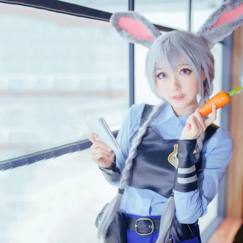 

Zootopia Women Judy Hopps Cosplay Costume Uniform Suit