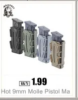 SINAIRSOFT Tactical Nylon 9mm 600D Molle Dual Double Pistol Magazine EDC Pouch Close Holster For Outdoor Hunting Combat Military SINAIRSOFT Tactical Nylon 9mm 600D Molle Dual Double Pistol Magazine EDC Pouch Close Holster For Outdoor Hunting Combat Military
