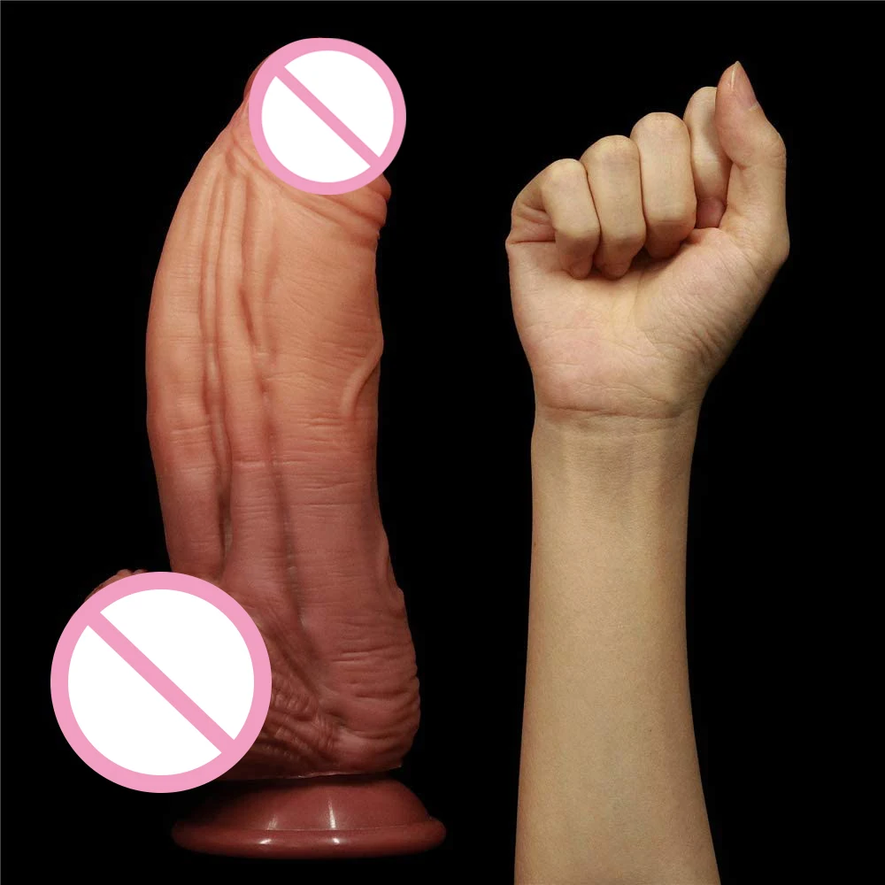 27CM Realistic Dildo with Double Now free shipping Sucker Excellence Density Huge Anal