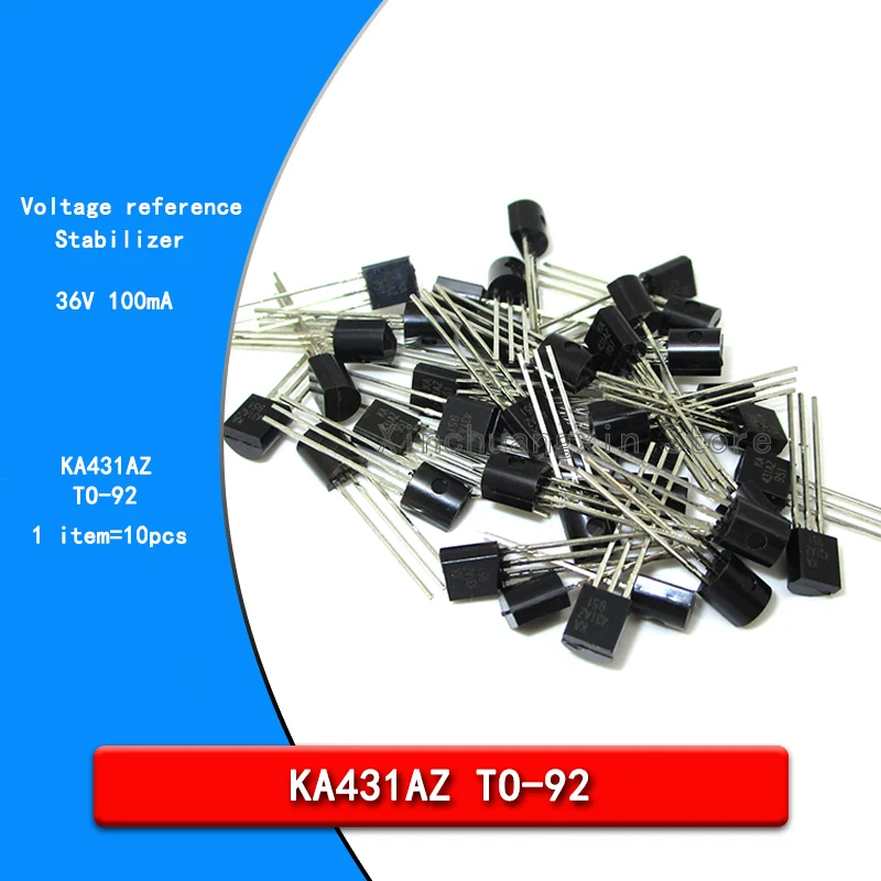 50pcsNewtransistorKA431AZTAKA431AZTO92100mAvoltagereferenceregulatortransistorchip.jpg