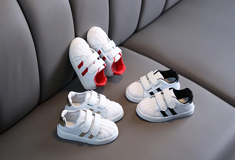 Boys Sneakers For Kids Shoes Baby Casual PU Light Toddler Girls Running Shos Fashion Brand White Sport Children Shoes Breathable