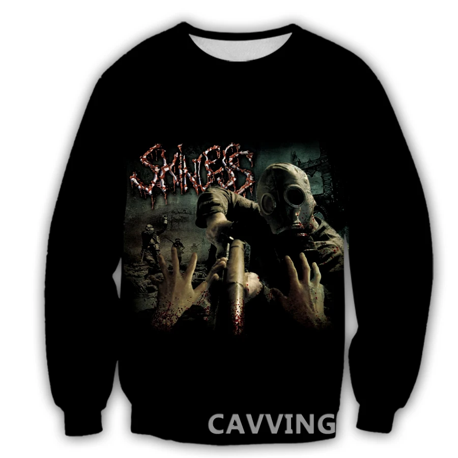 

CAVVING 3D Printed Skinless Band Crewneck Sweatshirts Harajuku Styles Tops Long Sleeve Sweatshirts for Men/women