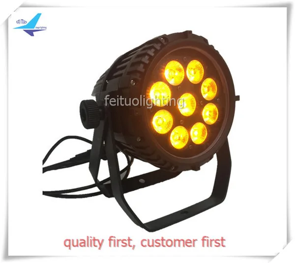 E-6pcs/лот с чехлом открытый ip65 9*12 Вт беспроводные питание от батарейки led par light rgbwa+ uv 6 В1 светодиодный с питанием от аккумулятора