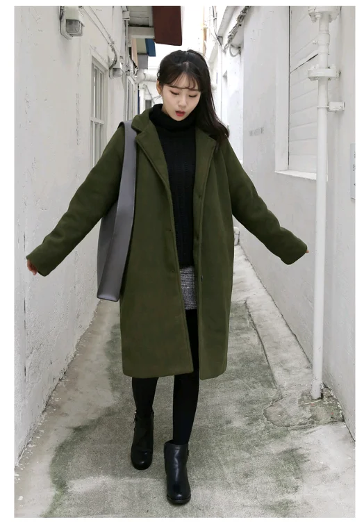 Для женщин пальто Новая повседневная Корейская версия самосовершенствования в длинное пальто Для женщин большие размеры модное пальто