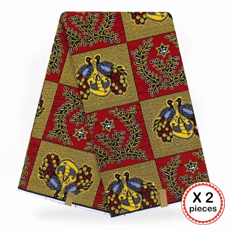 Анкара африканская ткань 12 ярдов Хлопок Нигерия стиль шитье Африканский Воск Печать Ткань Гана для свадебная одежда платье 91811