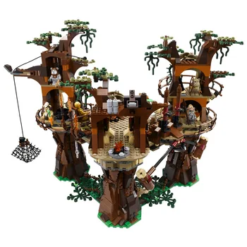 

New Lepining 05047 Star Movie Wars Ewok Village Model Building Kits Blocks Bricks Set Children lepinblocks Toys kids 10236 Gift