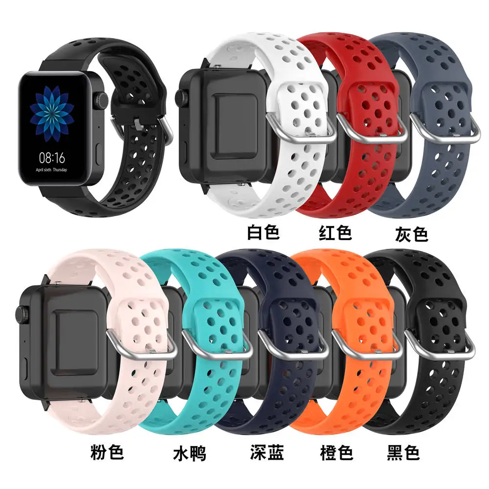 18 мм ремешок для часов Xiaomi watch Huawei honor 1 дышащий спортивный