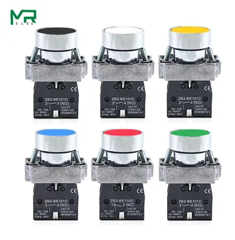 

1Pcs 22mm Momentary Push button switch 10A/415V NC/NO XB2-BA11 XB2-BA21 XB2-BA31 XB2-BA42 XB2-BA51 XB2-BA61 Button switch