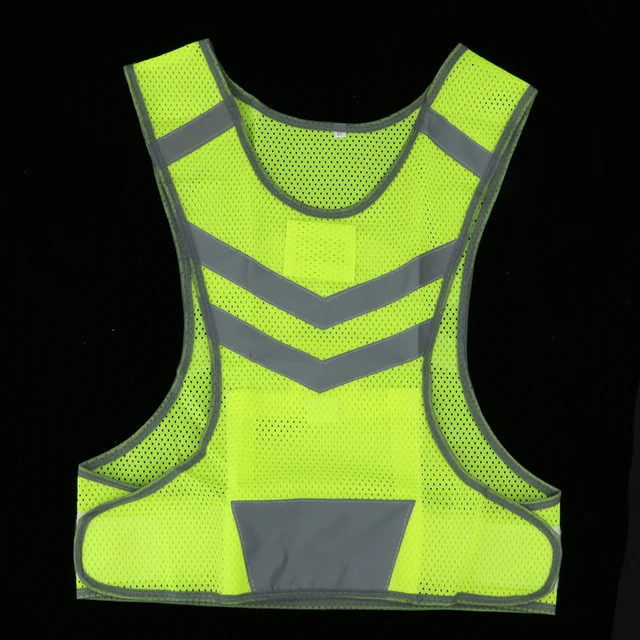Safety Reflective Vest With LED Light and 360 Degree No-angle Reflective Strip for Walking Running Cycling Sports Day and Night 1