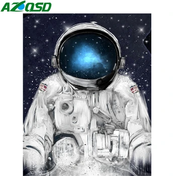 

AZQSD Paint By Numbers Starry Sky Drawing On Canvas Abstract Art Unframe Painting By Numbers Landscape Decor For Home