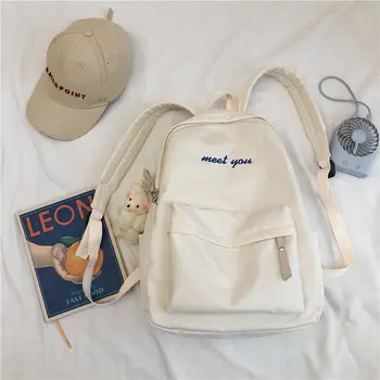 

P014 Ladies cotton canvas backpack