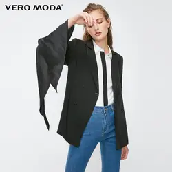 Vero Moda 2019 Новое поступление Женские приталенные манжеты с лентами блейзер с лацканами | 318308537