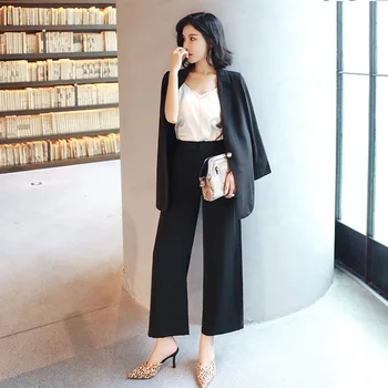 

Pants suits elegant woman womens outfits suit female large size section office ladies commercial uniform OL 2 piece sets