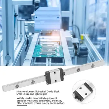 

LML5C-100-1R Miniature Linear Sliding Rail + Guide Block Linear Motion Parts 100mm x 5mm CNC Carriage Accessories