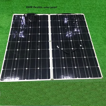 

200W 400w flexible solar panel kit 100 watt for Home,Yacht, RV,Caravan, Cabin, Boat and 12v Battery Charger