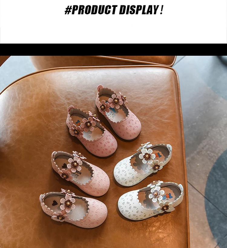 Bakkotie/Новинка года; модные модельные туфли для маленьких девочек; сезон осень; милые туфли Mary Jane на плоской подошве с цветами; детская обувь принцессы из искусственной кожи