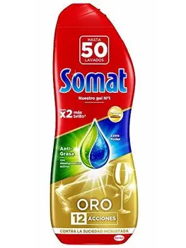 

Somat Gold Gel Dishwasher Antigrasa – 50 Washes (900 ml)