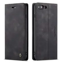 Роскошный Матовый чехол из искусственной кожи чехол для iphone 7 флип-бумажник для телефона чехол для iphone 8 Apple iphone 7 8 Plus