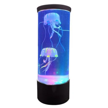 

Desktop Hypnotic Jellyfish Color Changing Atmosphere Lamp Bedside USB Charging Relaxing LED Night Light Office Home Decor