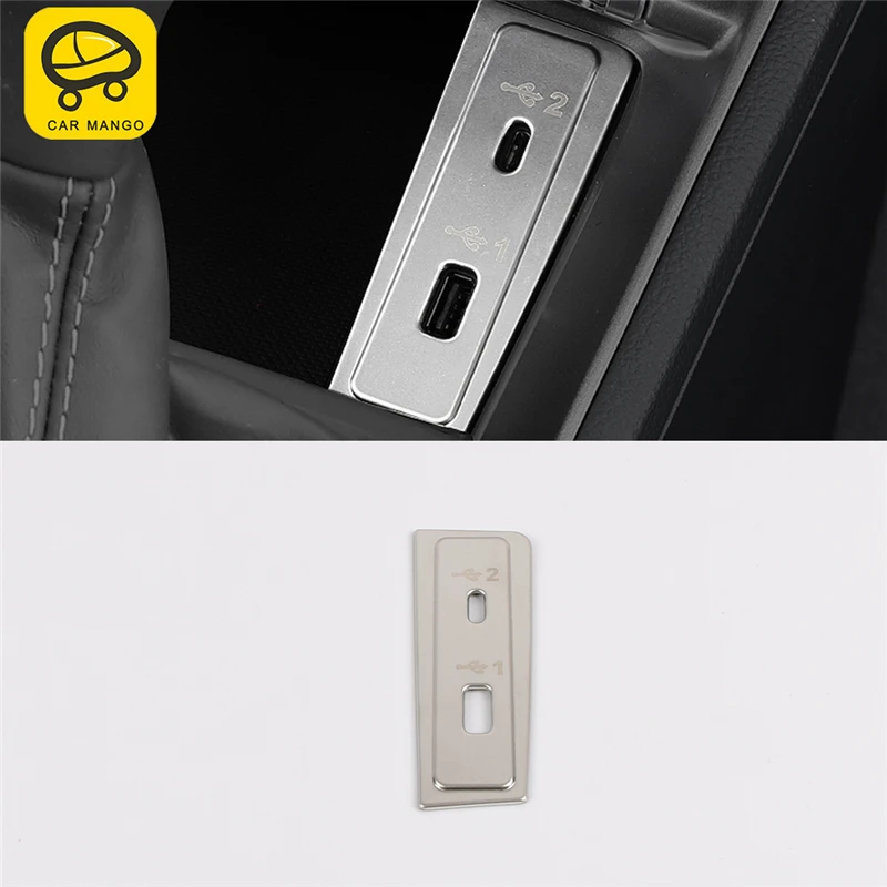 Carманго, автомобильный Стайлинг, передняя панель USB, накладка, рамка, наклейка, хром, аксессуары для салона, для Audi Q3 F3